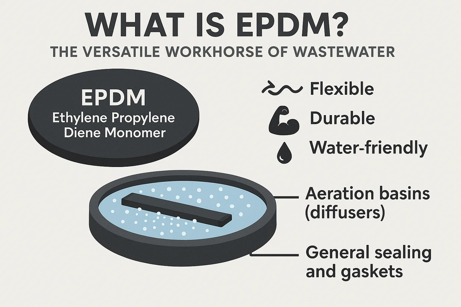 Membrane EPDM e PTFE: una guida completa per il trattamento delle acque reflue