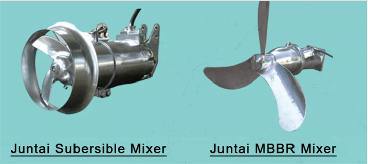 Miscelatore sommergibile nihao e miscelatore mbbr